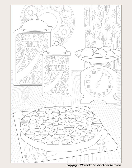 Vintage Cake illustration