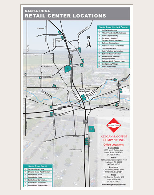 Sonoma County business parks map