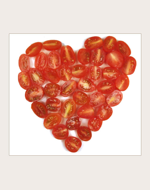 Tomatos in heart shape