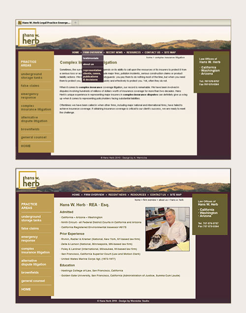 Hans Herb Law Firm Website Design