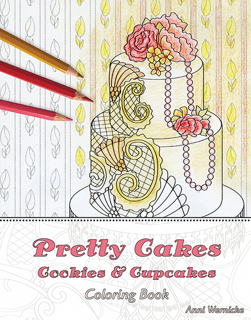 Pretty Cakes Coloring Book Cover